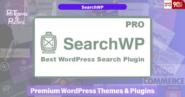 SearchWP product image for improving WordPress search accuracy and relevance